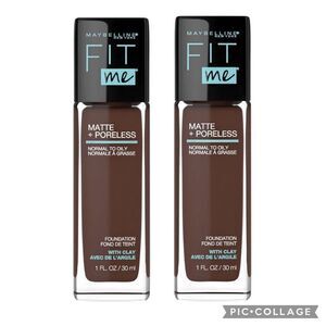 Lot of 2 380 Espresso Maybelline Fit Me Matte Foundation